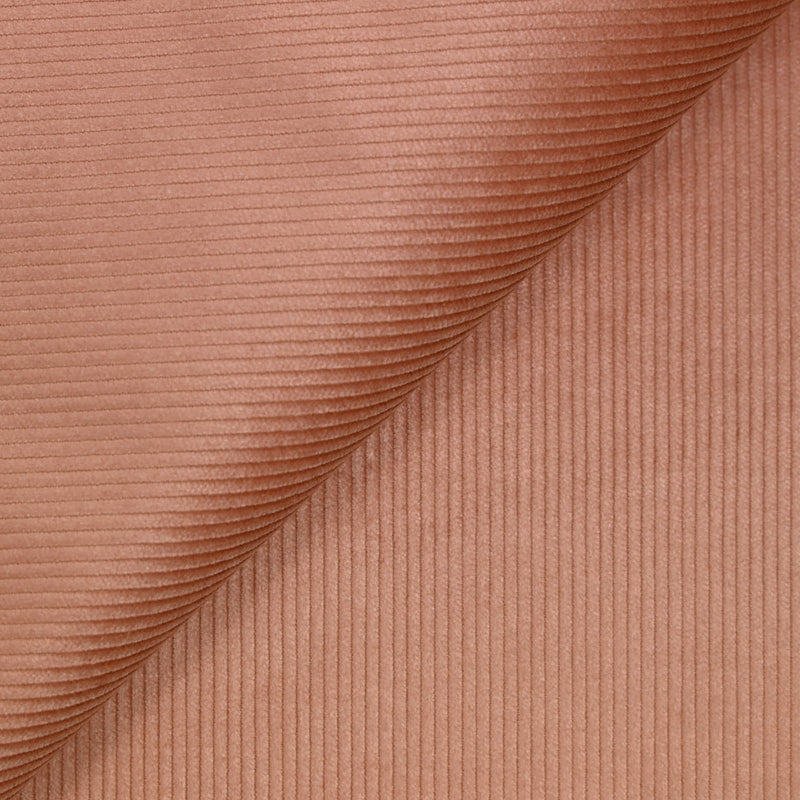 Velours côtelé de coton 3mm rose poudré vintage