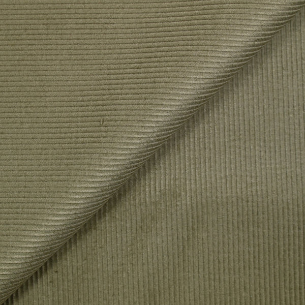 Velours côtelé de coton 3mm sauge argentée