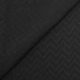 Maille fine polyester ondulations noir