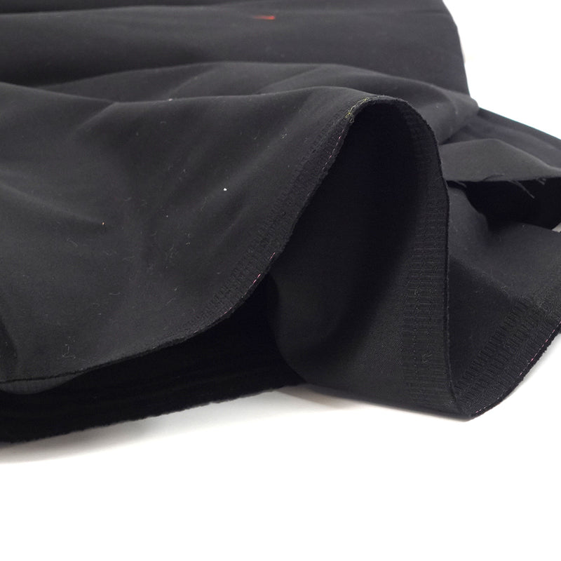 Satin de coton élasthanne noir