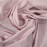 Red striped cotton white background