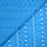 Broderie anglaise Angelina bleu azur