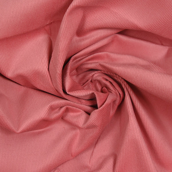 Velours côtelé 100% coton 1 mm rose