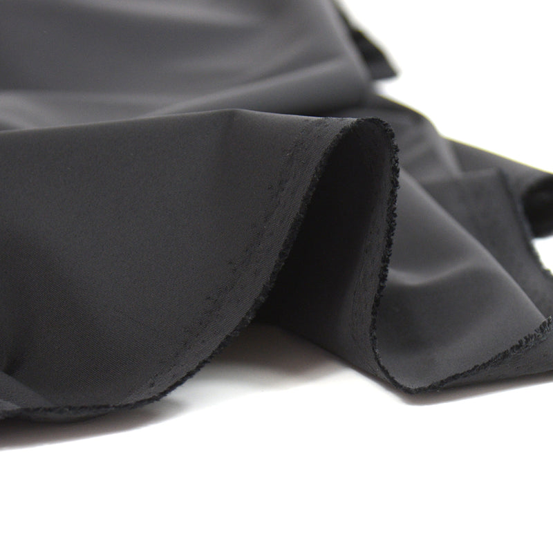 Gabardine polyester satin bleu nuit