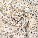 Coton imprimé amour passion beige et marron