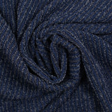 Maille Bianca côtelée bleu marine