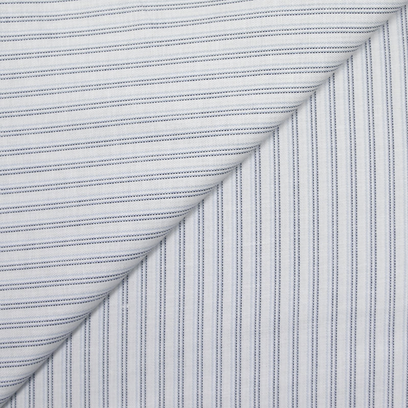 Striped Cotton Natted Blue White background