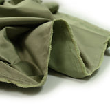 Khaki Elastane Polycoton satin