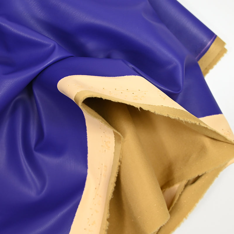 Indigo suede leather faux leather