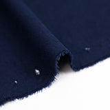 Maille polo coton envers jersey bleu marine