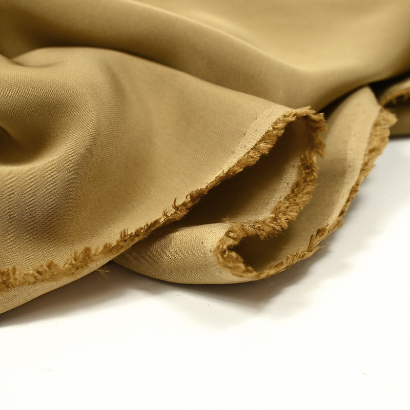Crêpe satin de polyviscose mordoré