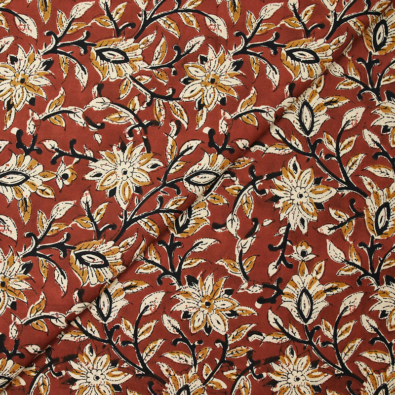 Indian cotton printed brahma beige brick background
