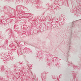 Lienzo rosa de algodón estampado