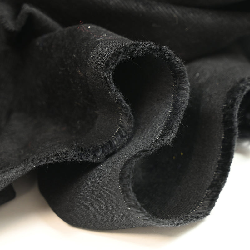 Velours milleraies de coton noir