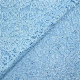 Festoned lace polyester mindy blue sky