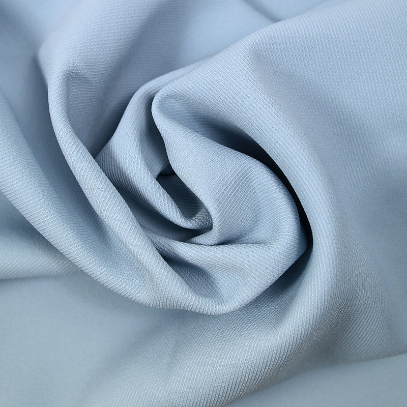 Sergé de polyester bleu ciel