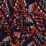 Jersey polyester imprimé multicolore