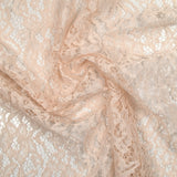 Festoned lace polyester nao flesh