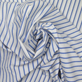 Striped cotton Lola Blue White background