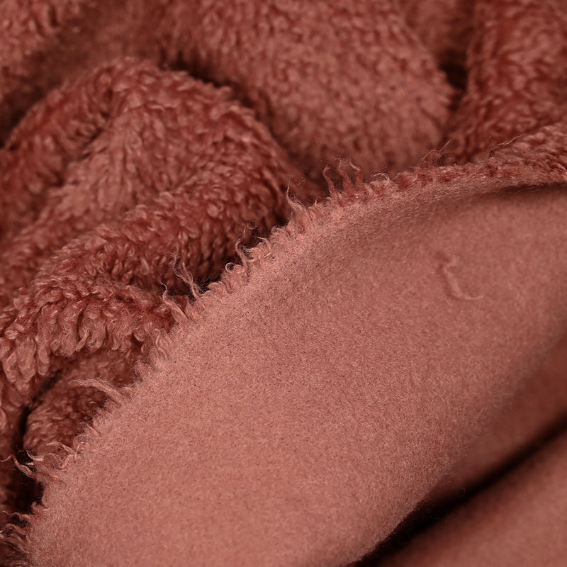 Old pink polyester loot woolen