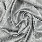 Satin jacquard de polyester Zoé fond gris