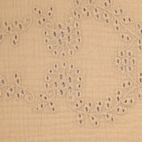 Double openwork embroidered gauze Candice beige