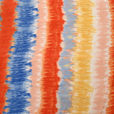 Crépon viscose lurex tie and dye bleu et orange