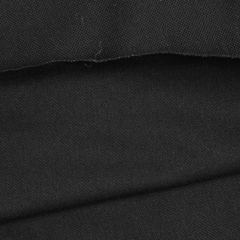 Maille polo coton élasthanne noir