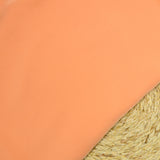 Voile de polyester satin fin orange pâle