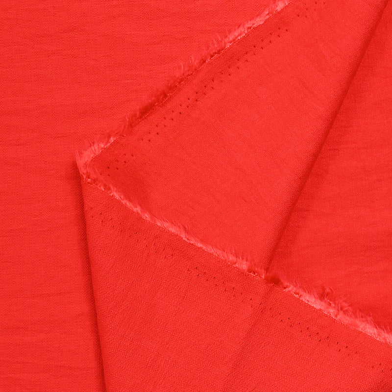 Crêpe polyviscose Lily corail