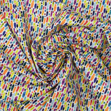 Multicolored white background cotton white background