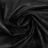 Velours polyester effet serpent fond noir
