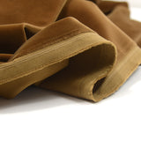 Velours de coton ras marron
