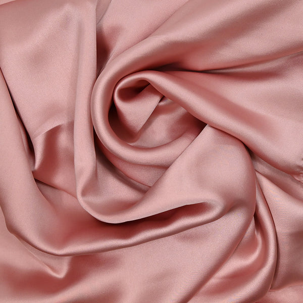 Satin polyester uni rose
