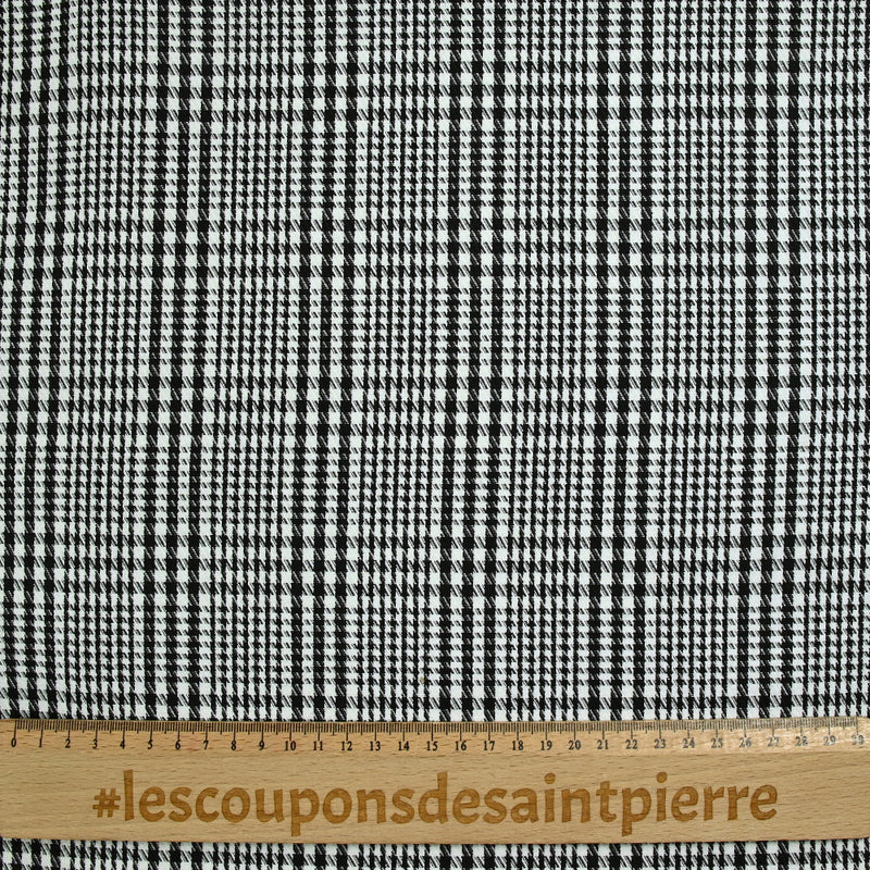 Jacquard Prince de Galles noir et blanc