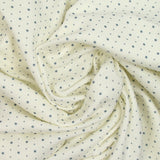 Fine star cotton jersey and broken white background pea