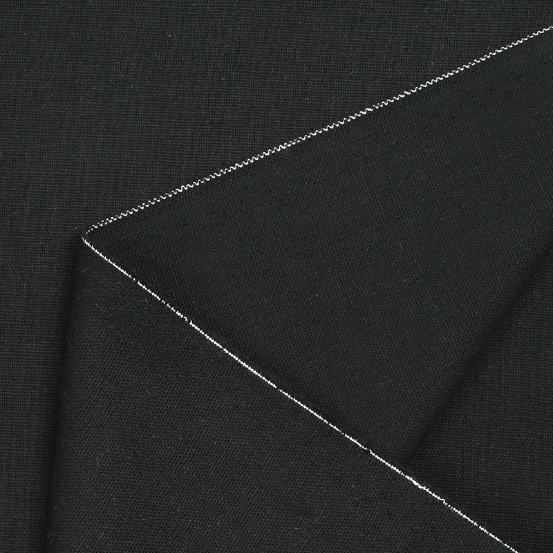 Black mixed linen