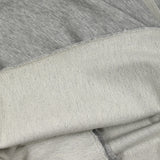 Molleton de coton élasthanne french terry gris galet