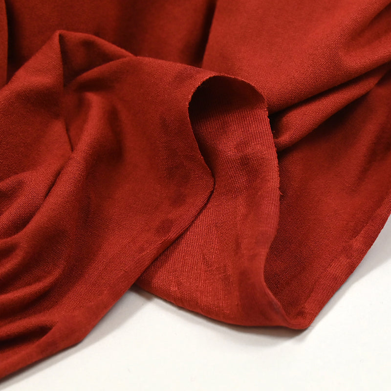 Jersey de viscose fin rouille