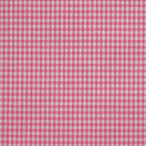 Cotton Vichy 2 mm pink and white