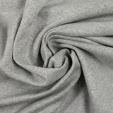 Jersey de coton interlock gris chiné