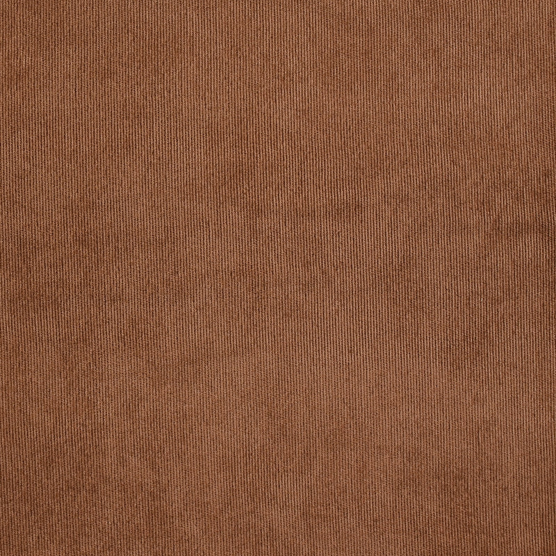 Velours polyester fines côtes marron noisette