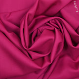 Gabardine de laine vierge rose fuchsia