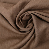 Sergé de polycoton marron