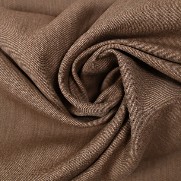Sergé de polycoton marron