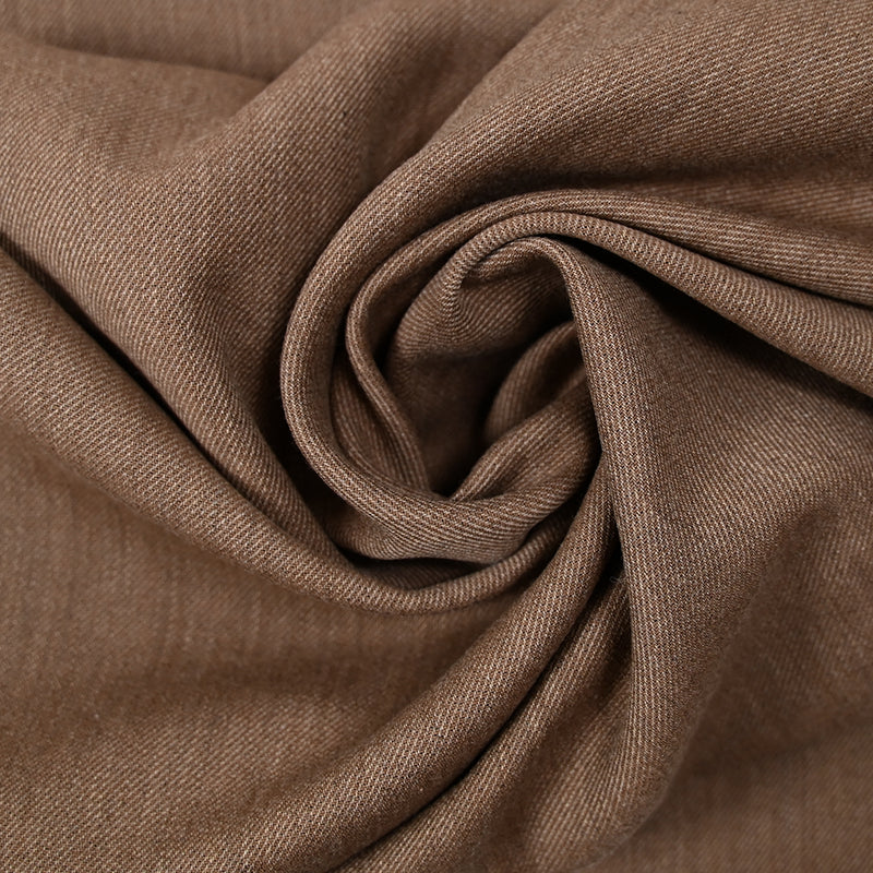 Sergé de polycoton marron
