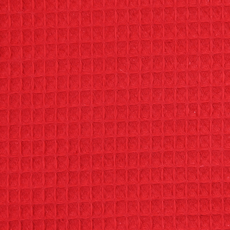 Cotton 100% red honeycomb