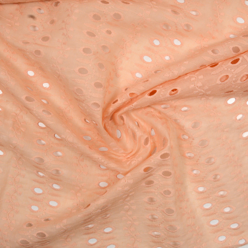 Broderie anglaise Naomie saumon