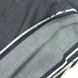 Jean's coton jacquard souple vague bleu marine