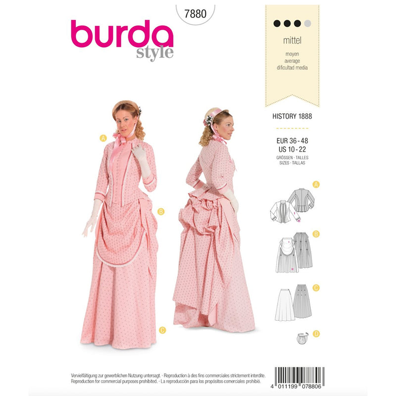 Patron n°7880 : Robe Historique (1888)
